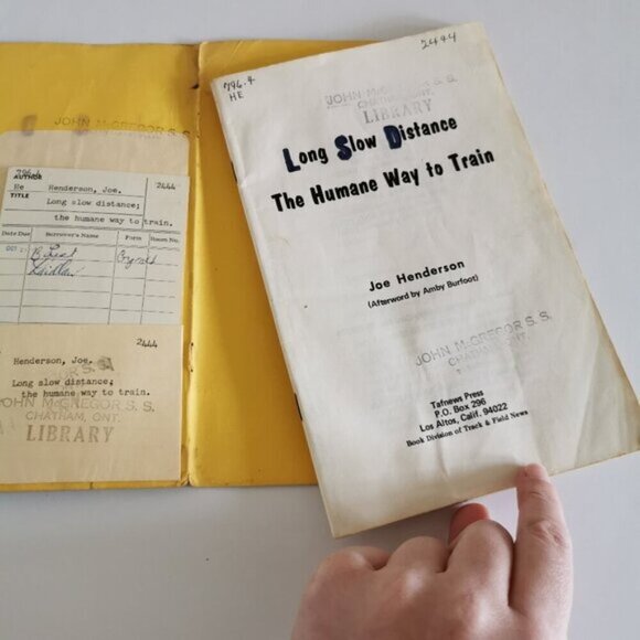 1976 Long Slow Distance Running Book DAMAGED Joe Henderson Marathon Training - Picture 4 of 10